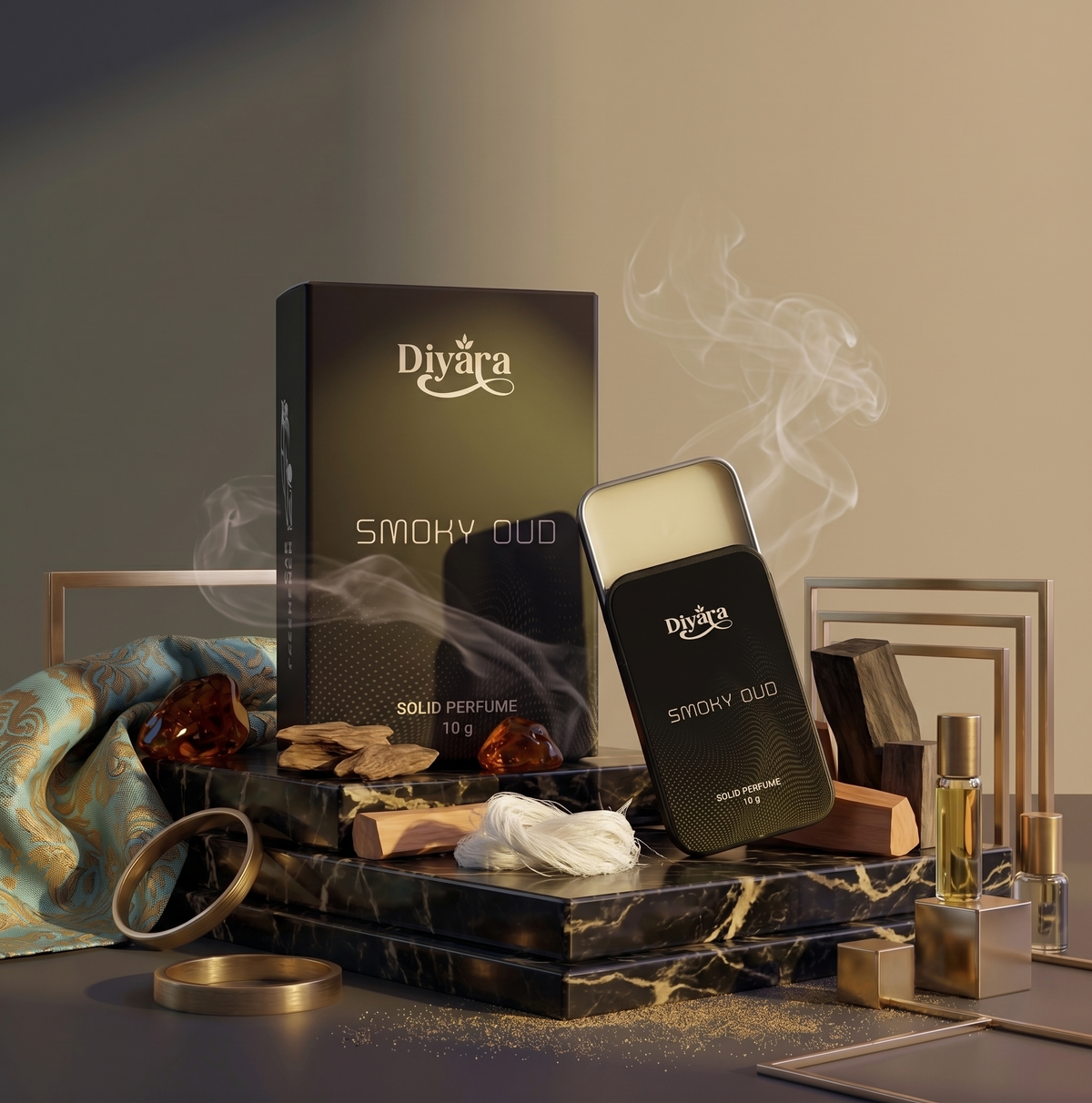 Smoky Oud Solid Wax Perfume